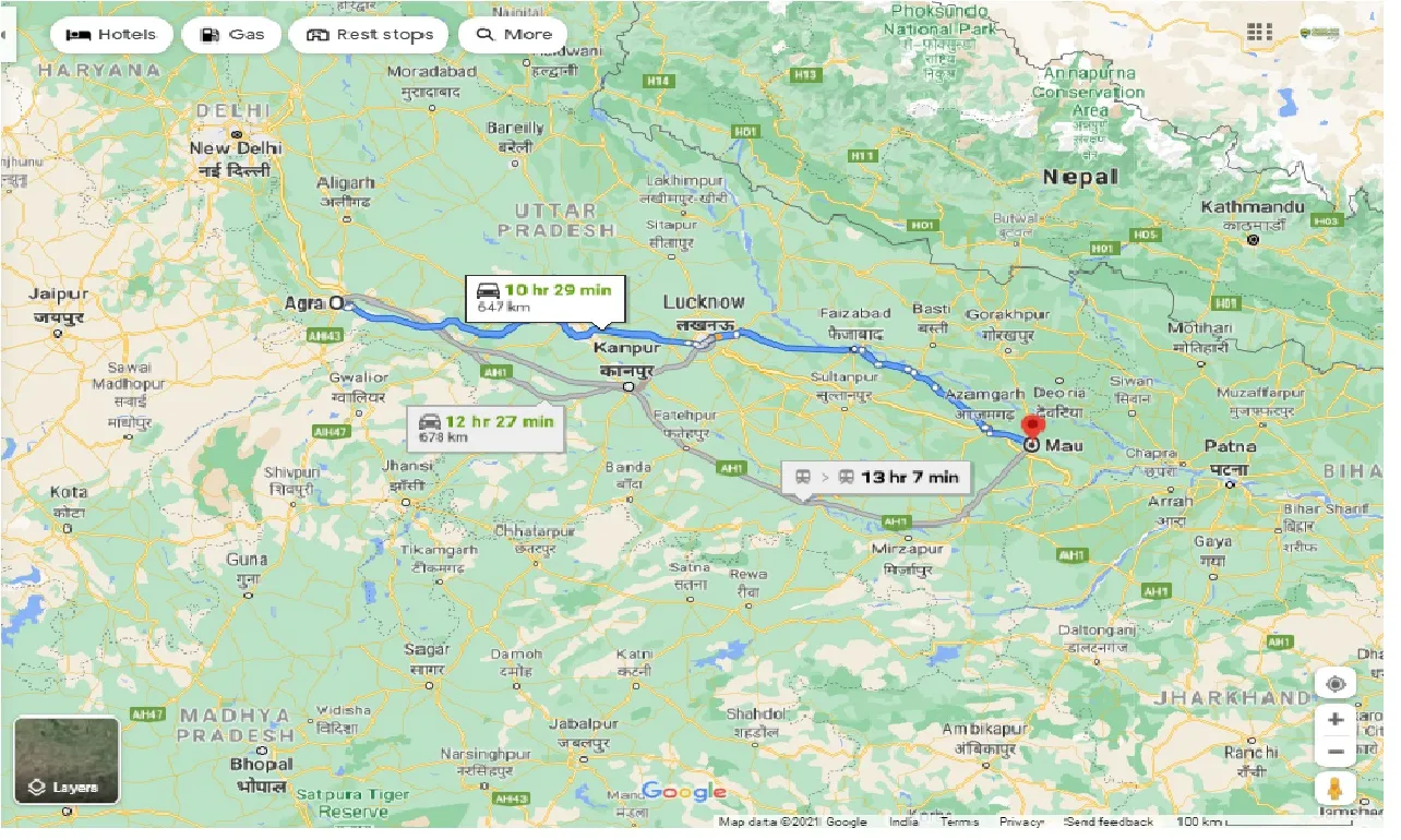 agra-to-mau-one-way