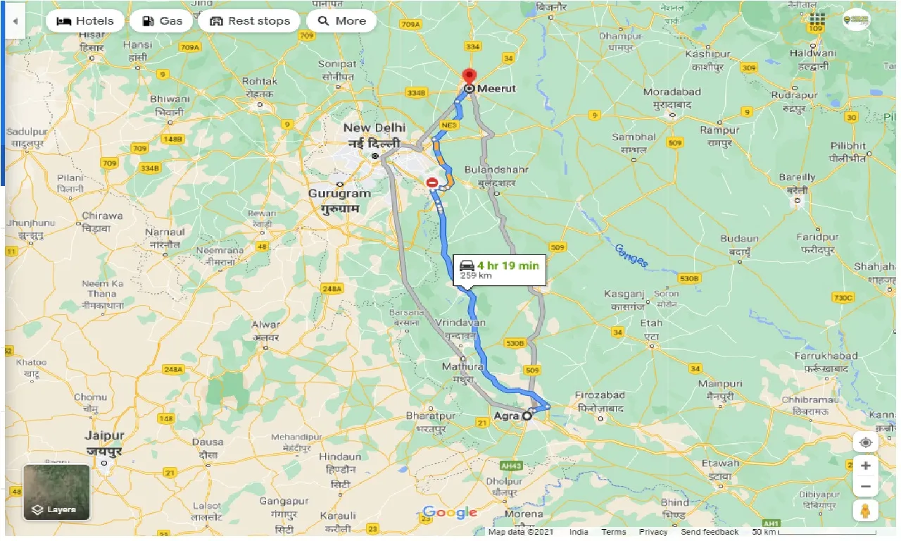 agra-to-meerut-taxi