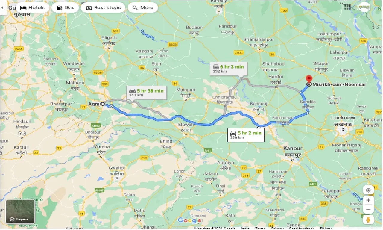 agra-to-misrikh-cum-neemsar-taxi