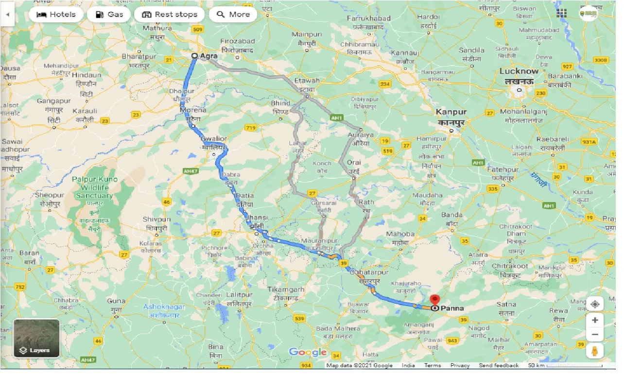 agra-to-panna-one-way