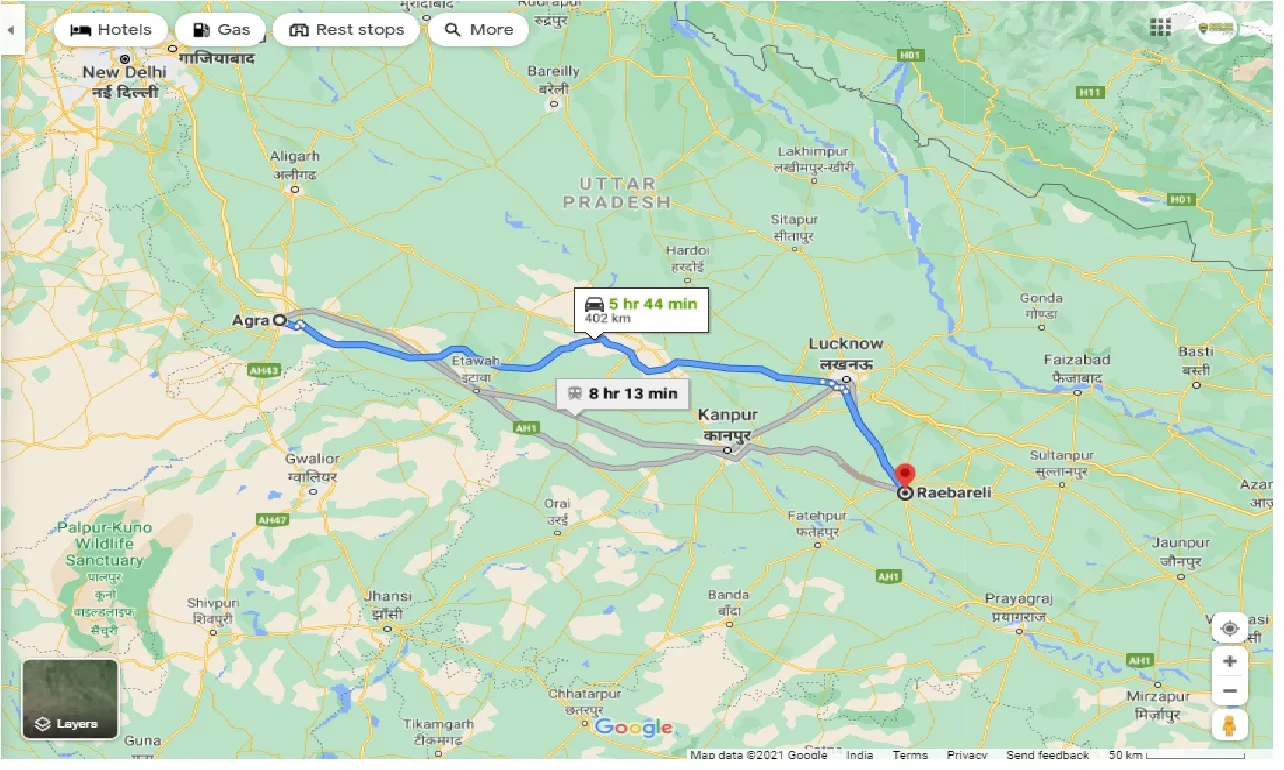 agra-to-raebareli-one-way
