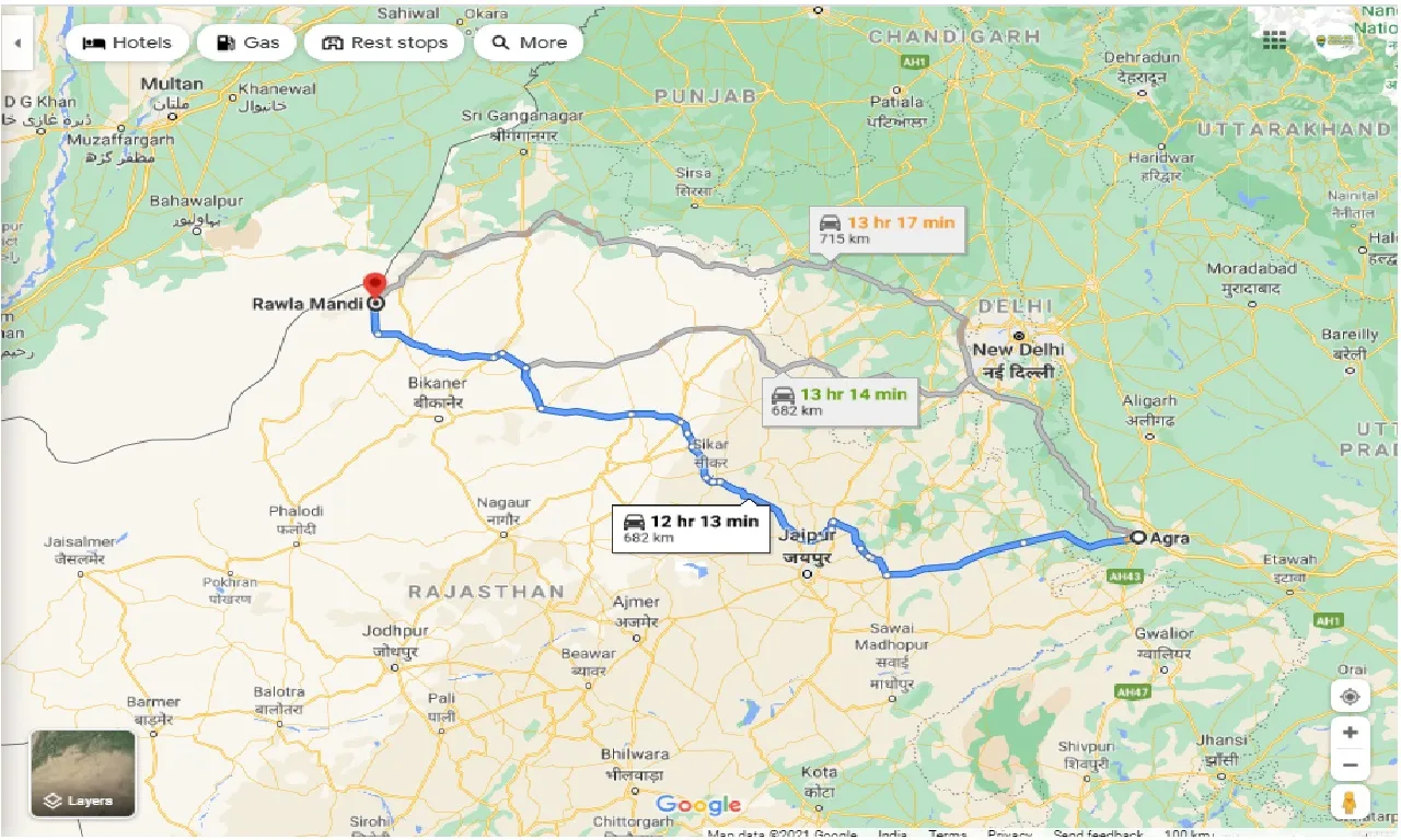 agra-to-rawla-mandi-one-way