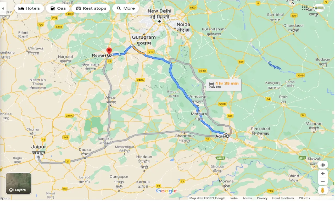agra-to-rewari-one-way