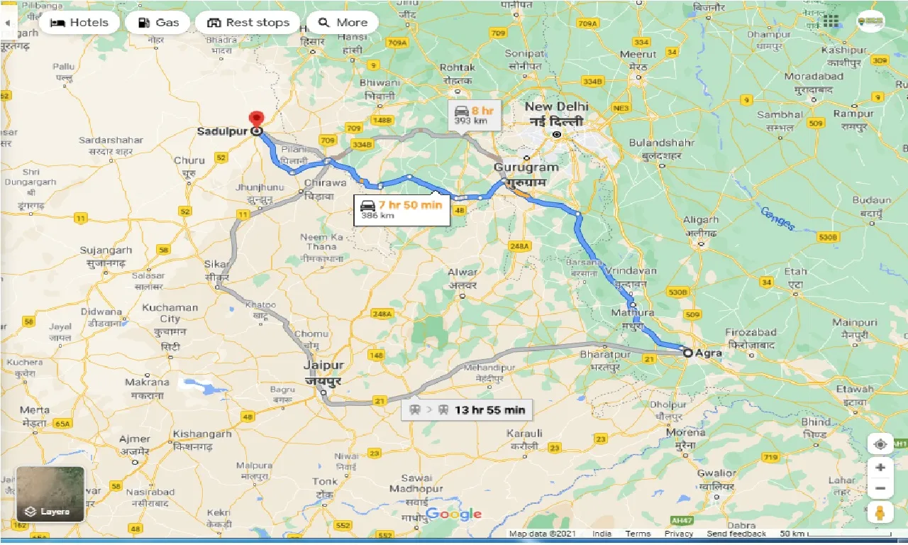 agra-to-sadulpur-taxi