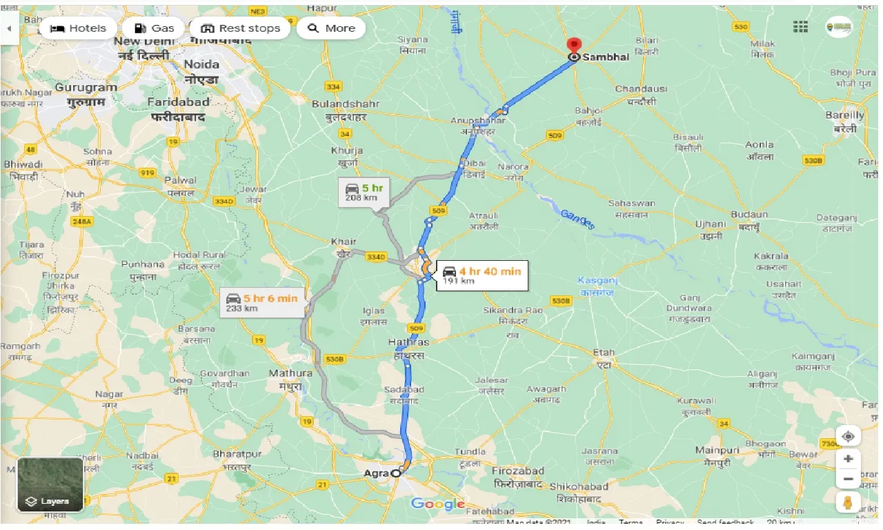 agra-to-sambhal-taxi