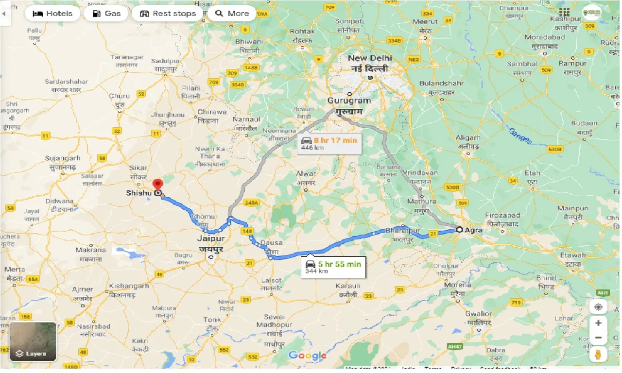 agra-to-shishu-taxi