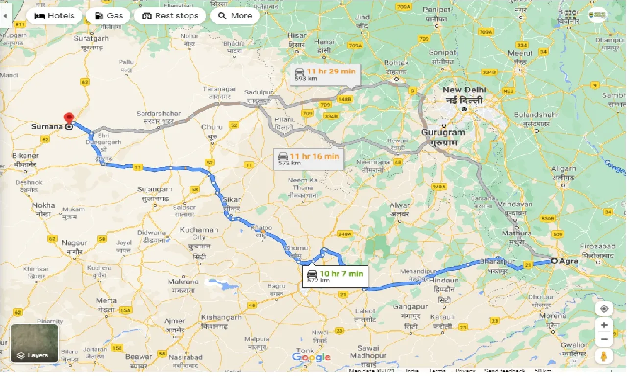 agra-to-surnana-taxi