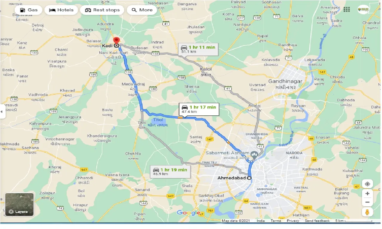 ahmedabad-to-kadi-one-way
