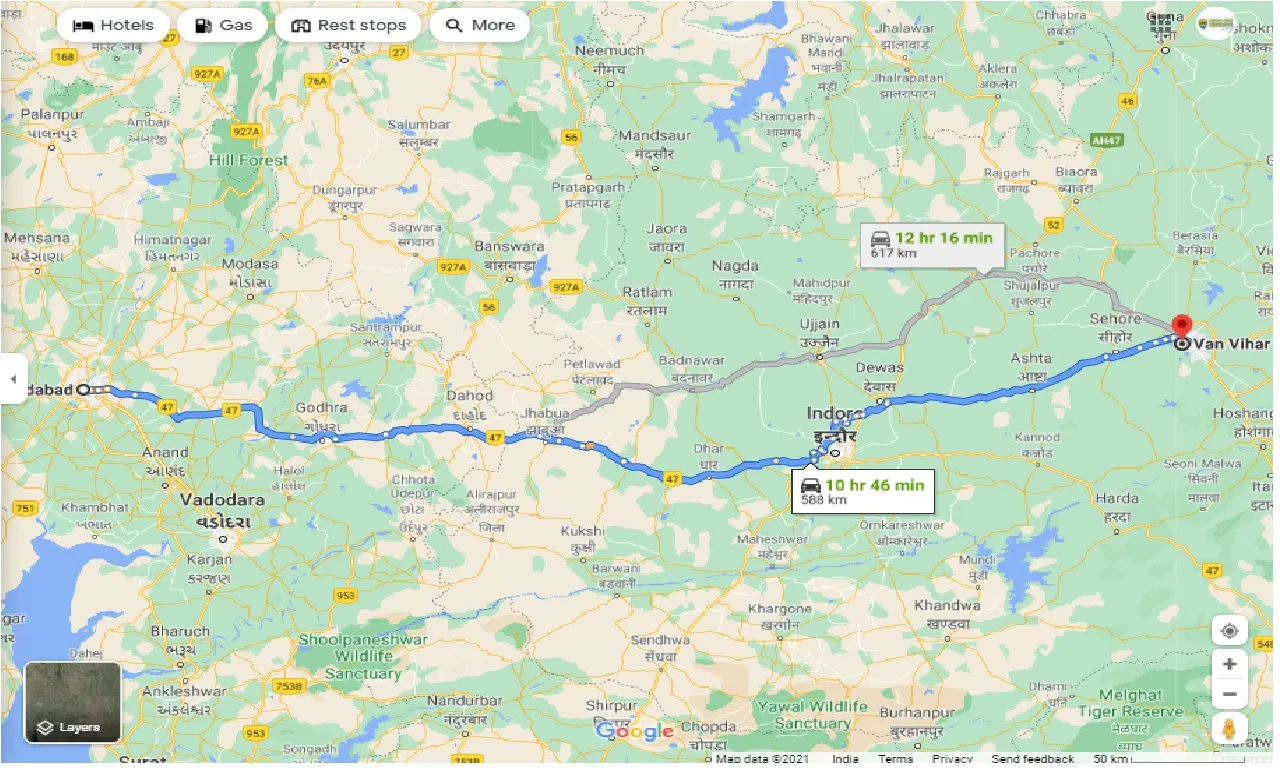 ahmedabad-to-van-vihar-national-park-one-way