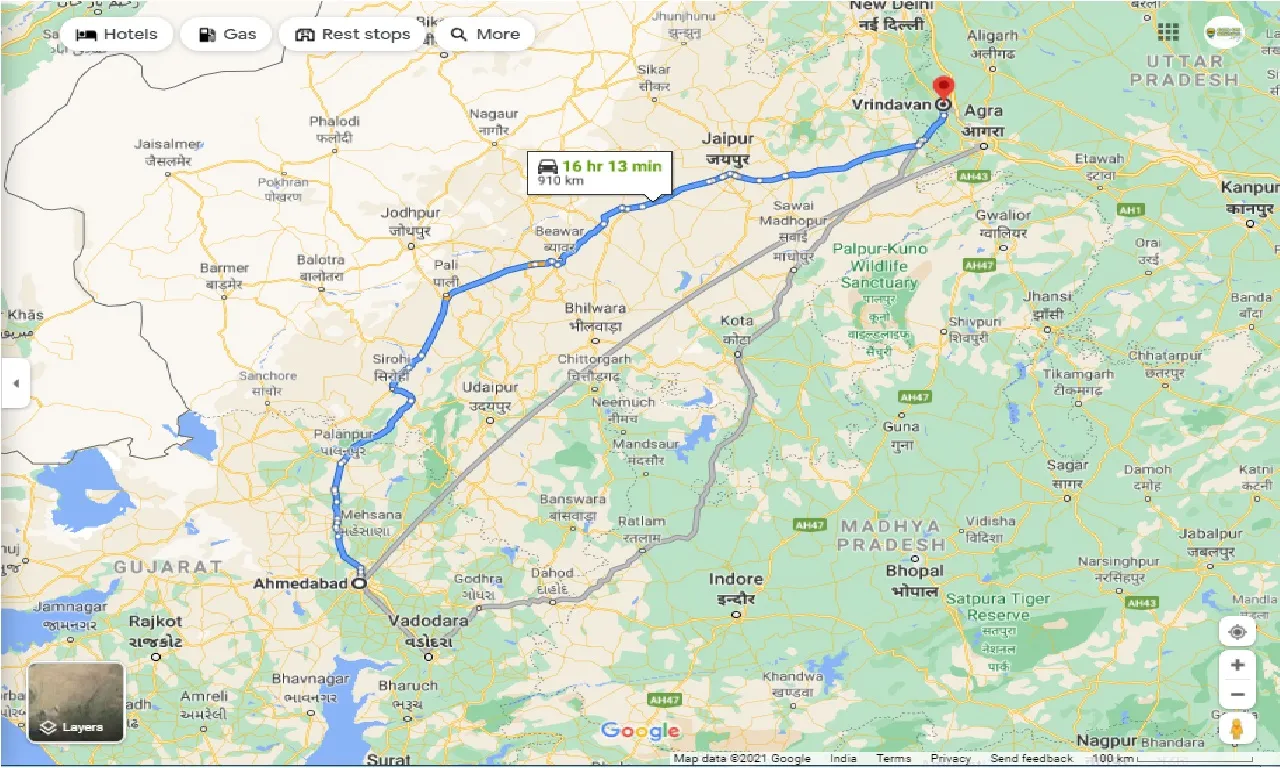 ahmedabad-to-vrindavan-round-trip