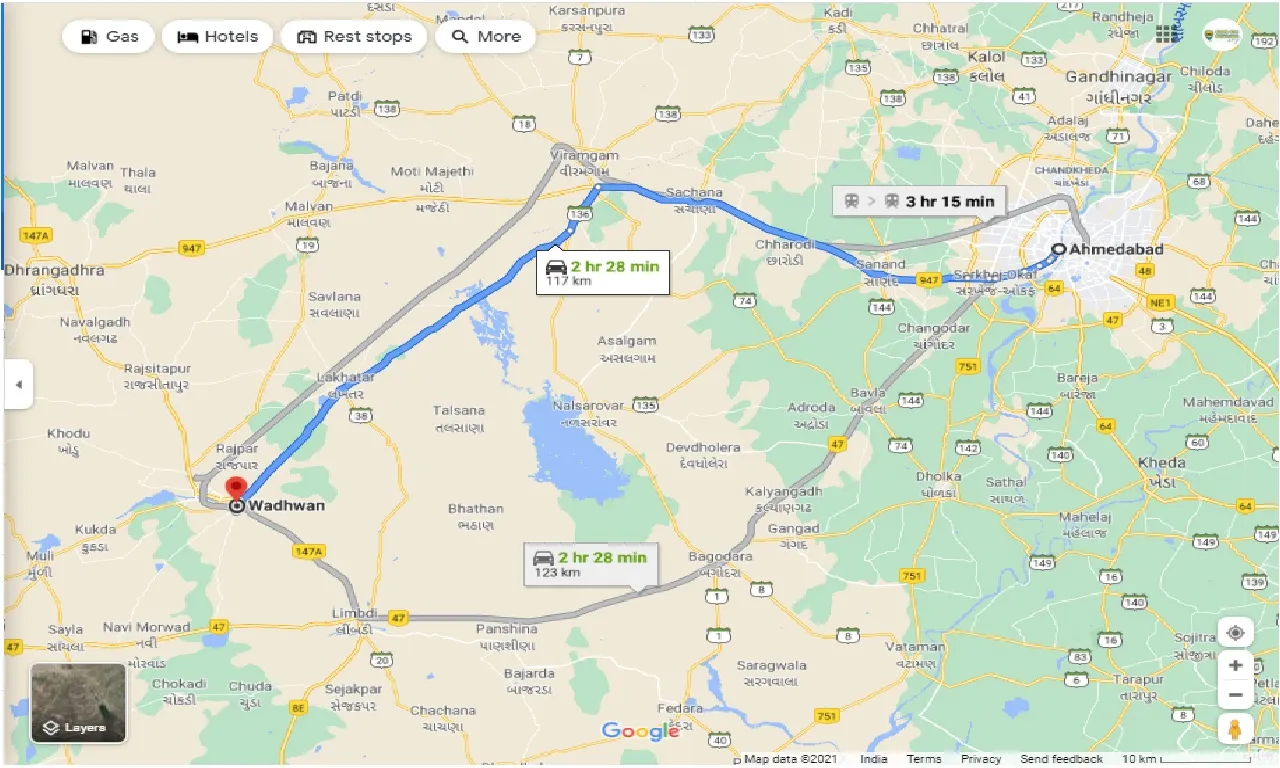 ahmedabad-to-wadhwan-one-way