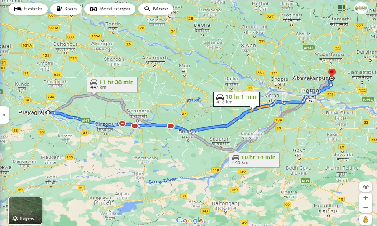 allahabad-to-abavakarpur-one-way