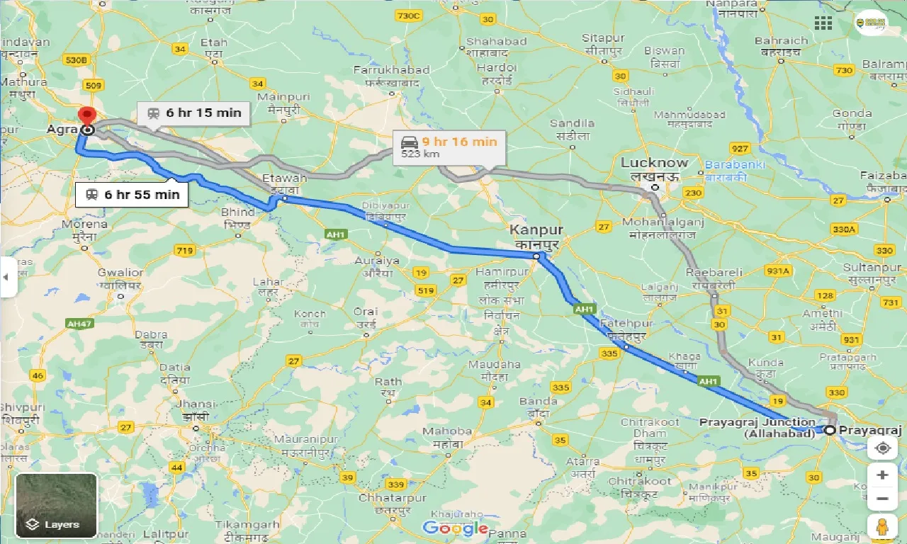 allahabad-to-agra-taxi