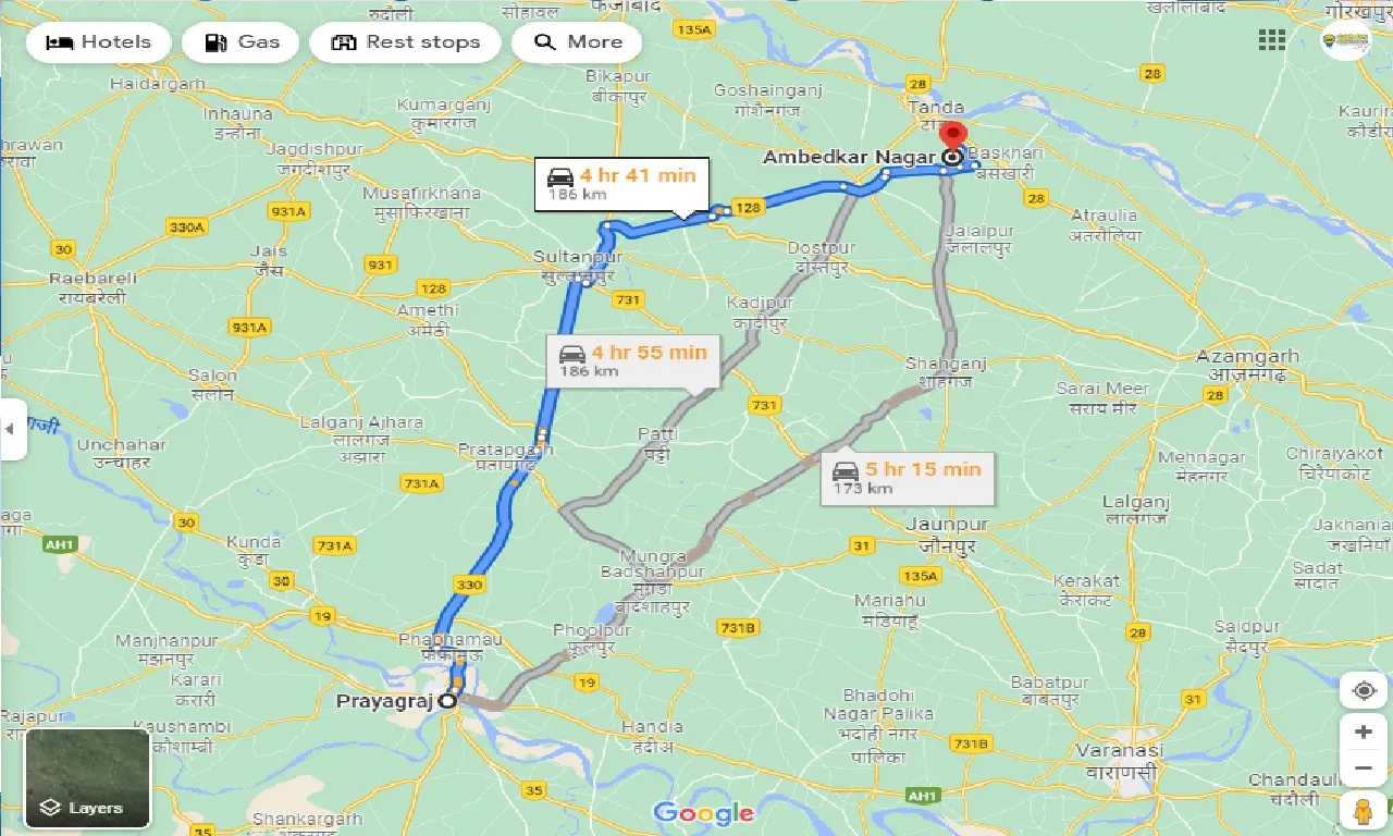allahabad-to-ambedkar-nagar-taxi