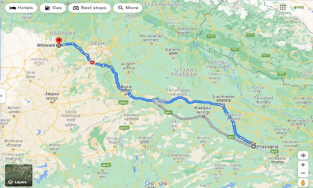 allahabad-to-bhiwani-one-way