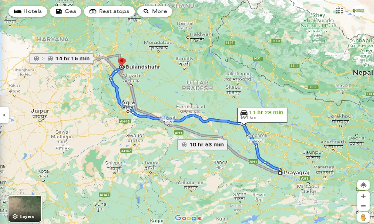 allahabad-to-bulandshahr-one-way