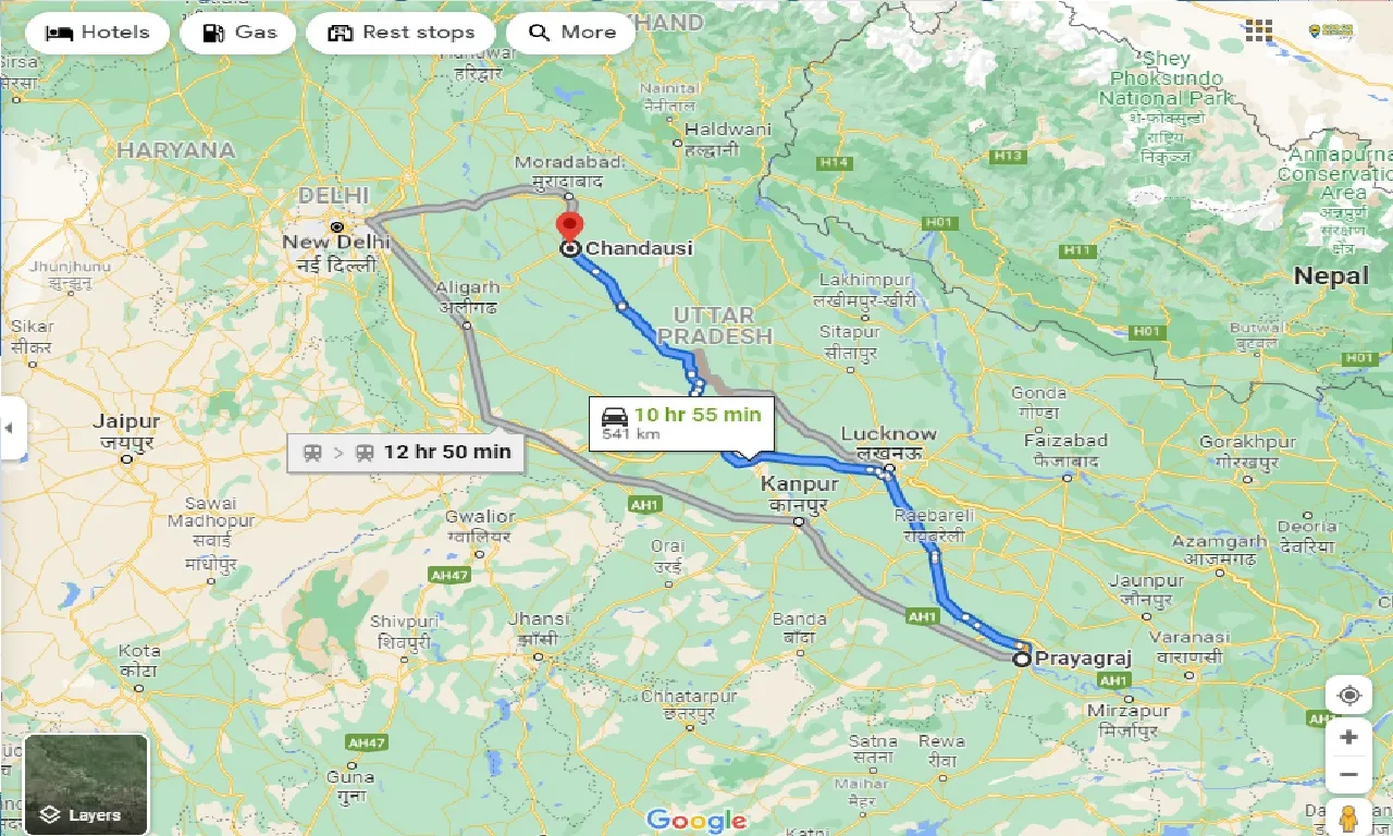 allahabad-to-chandausi-taxi