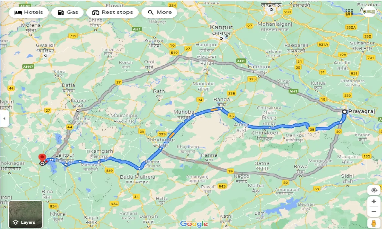 allahabad-to-chanderi-one-way