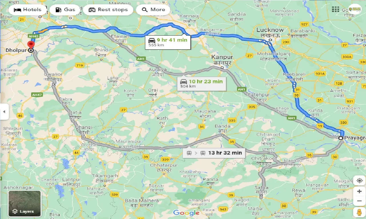 allahabad-to-dholpur-one-way
