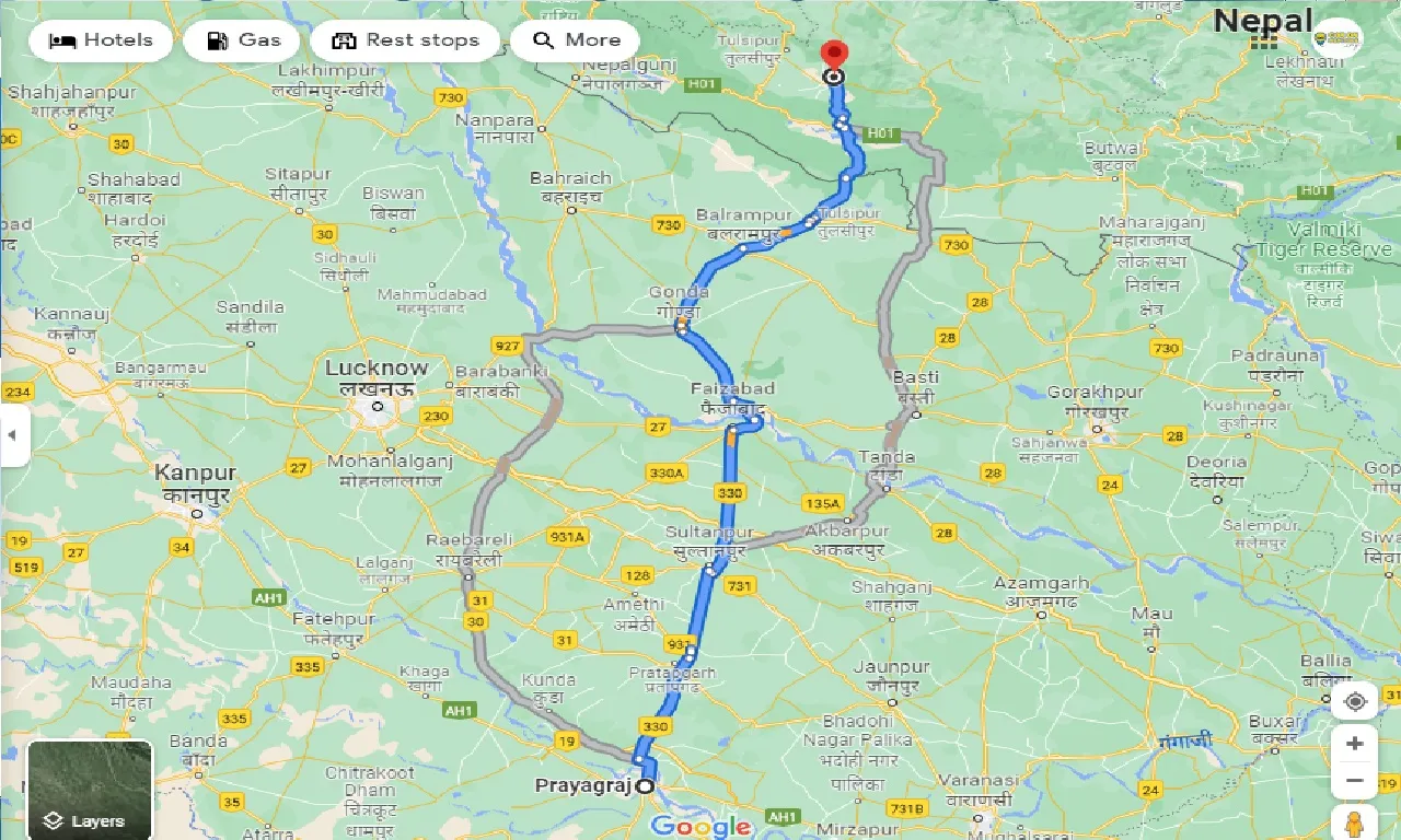allahabad-to-ghorahi-taxi