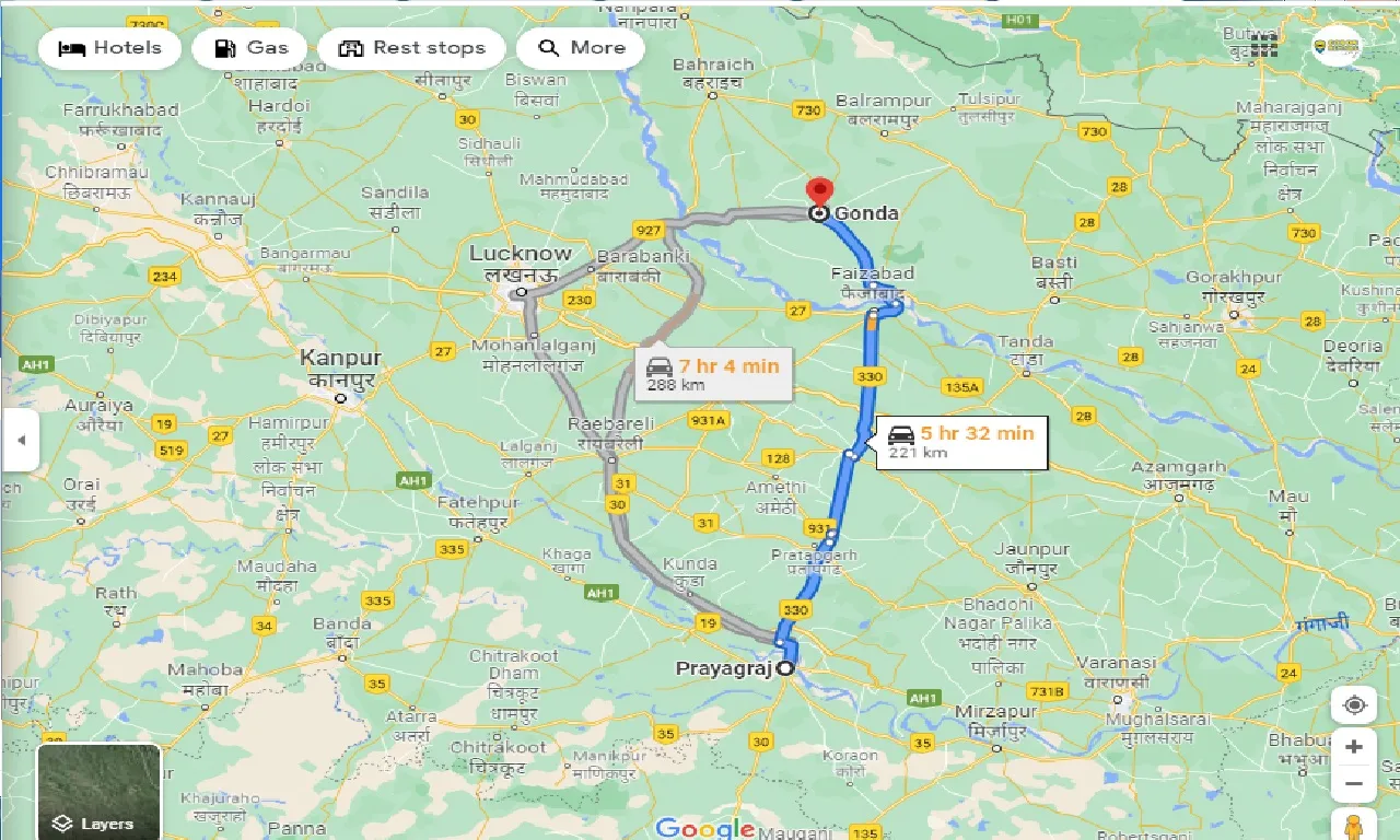 allahabad-to-gonda-one-way