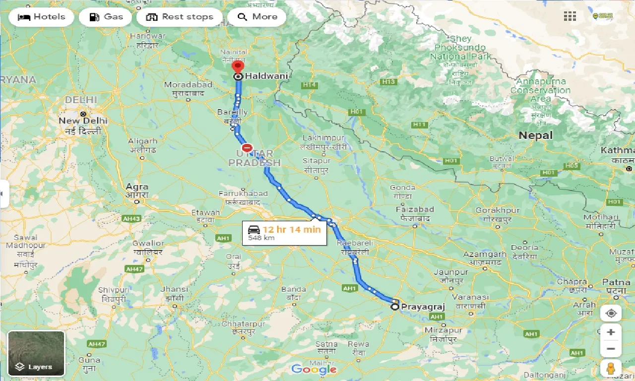 allahabad-to-haldwani-one-way