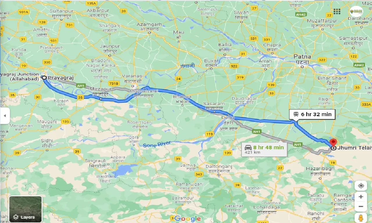 allahabad-to-jhumri-telaiya-one-way