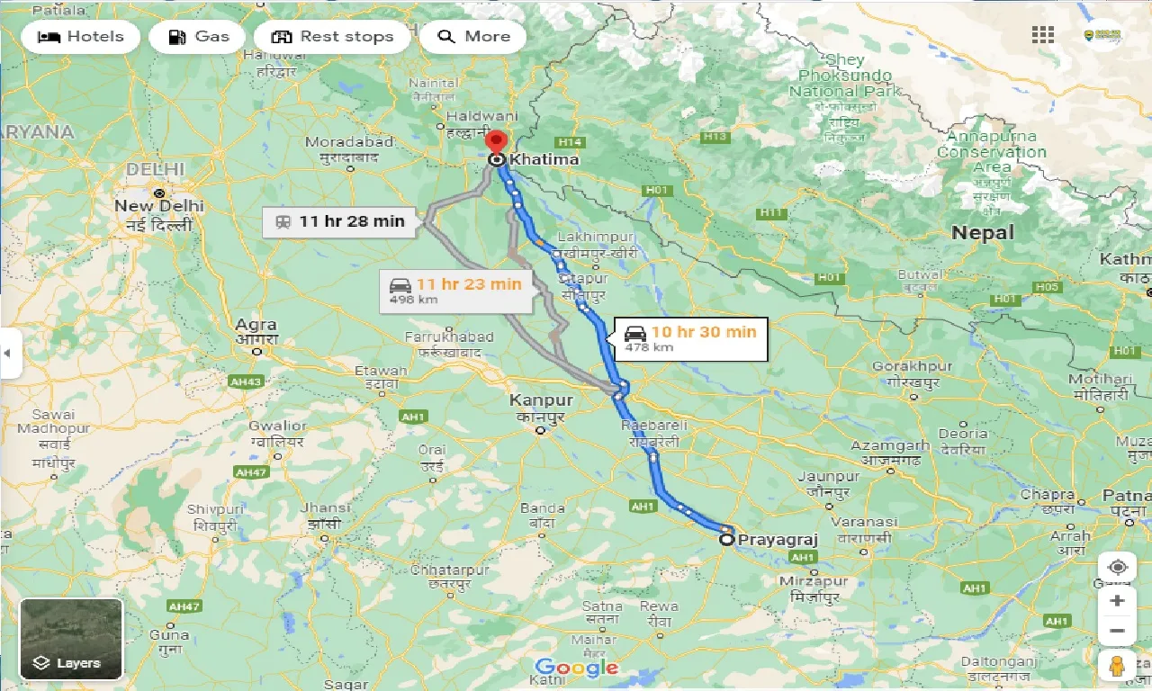 allahabad-to-khatima-one-way