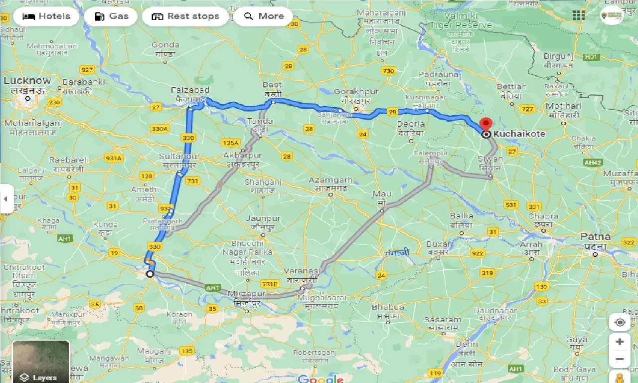 allahabad-to-kuchaikote-taxi