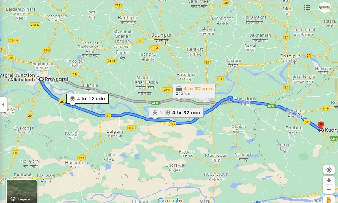 allahabad-to-kudra-one-way