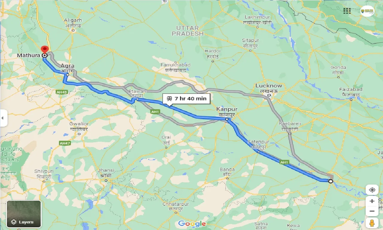 allahabad-to-mathura-taxi
