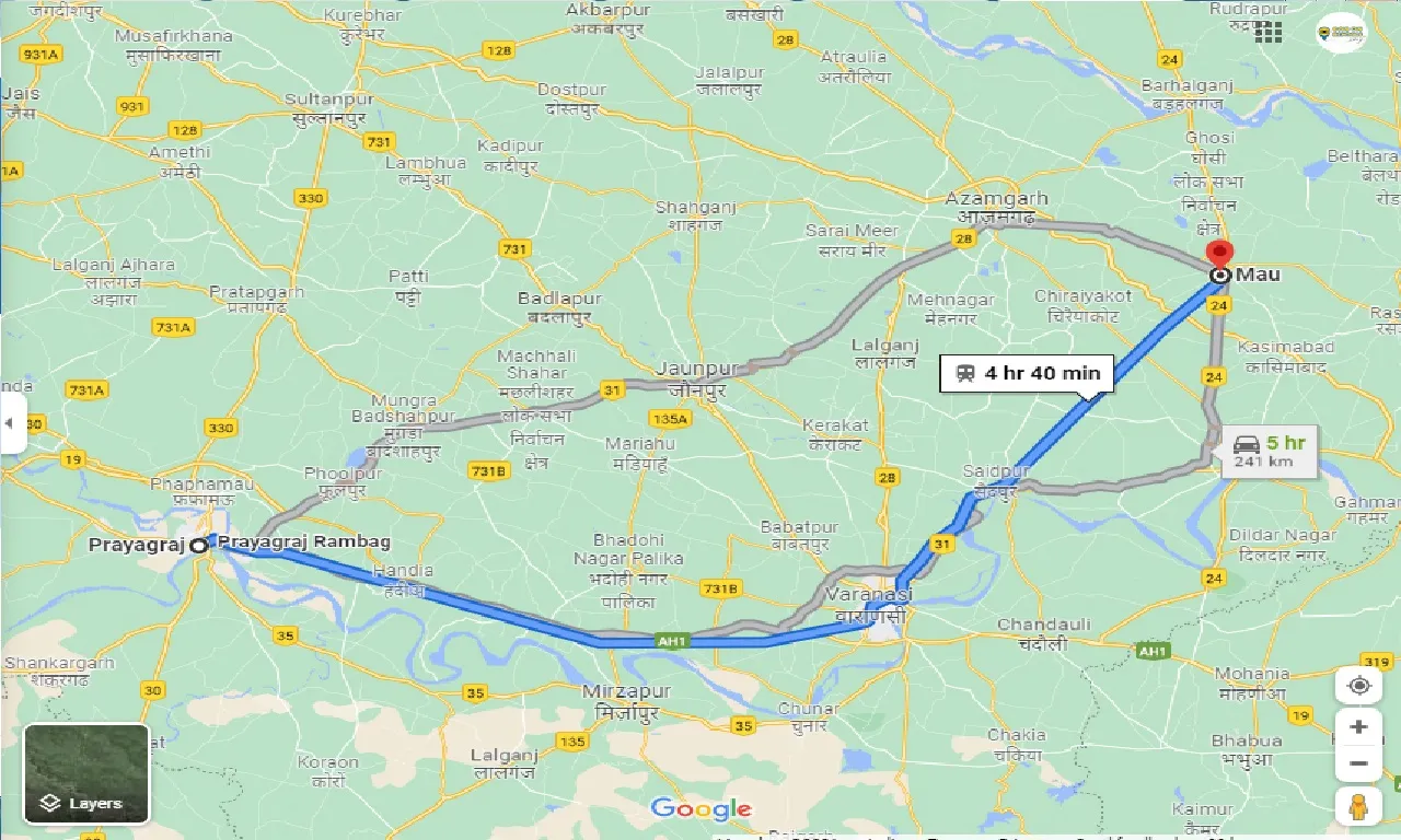 allahabad-to-mau-taxi