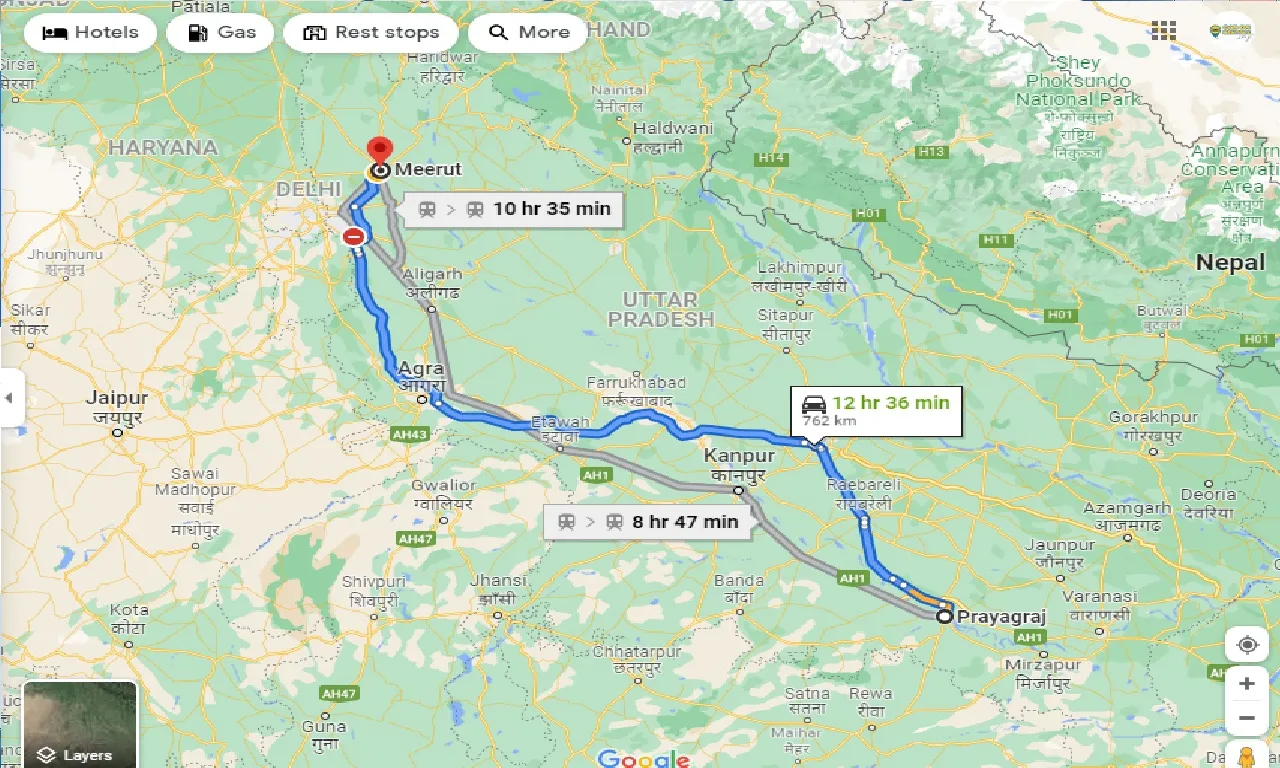 allahabad-to-meerut-taxi