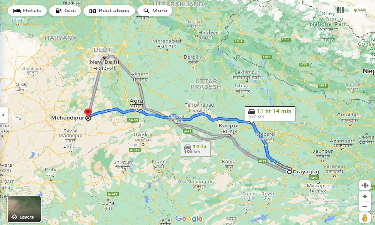 allahabad-to-mehandipur-taxi