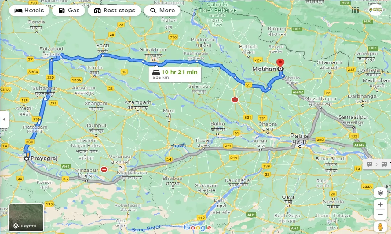allahabad-to-motihari-taxi