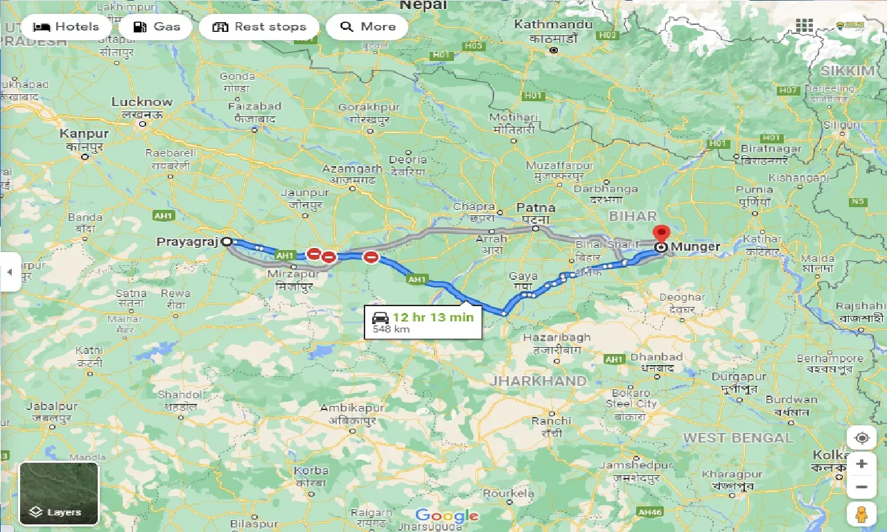 allahabad-to-munger-taxi