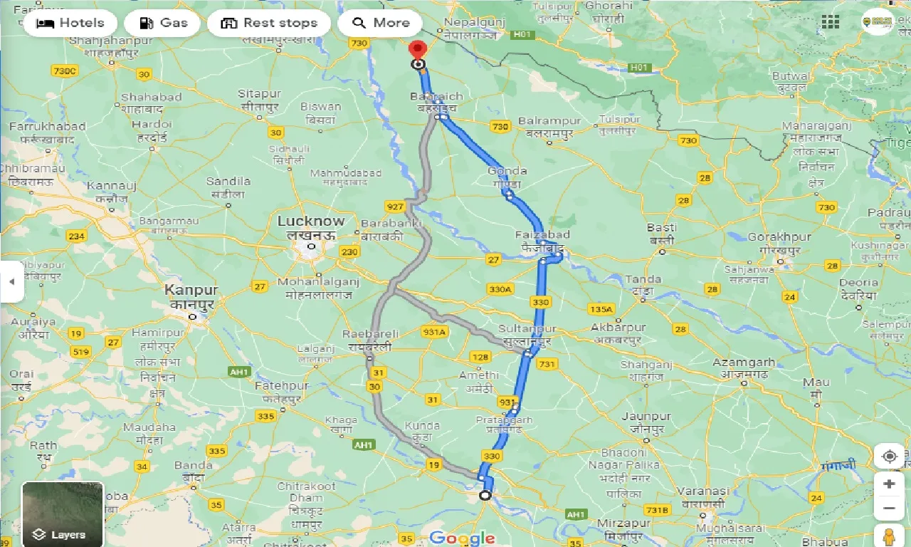 allahabad-to-nanpara-taxi