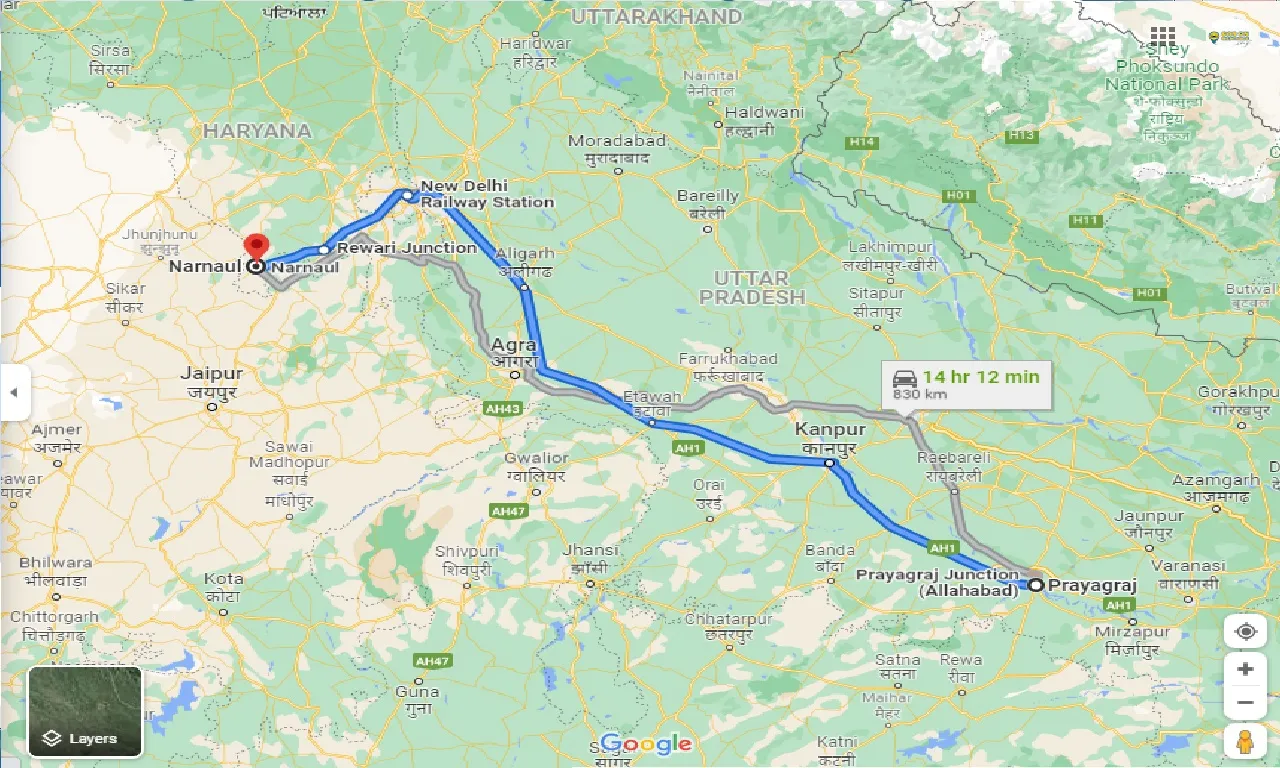 allahabad-to-narnaul-one-way