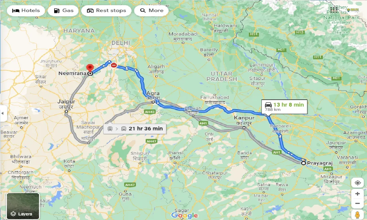 allahabad-to-neemrana-taxi
