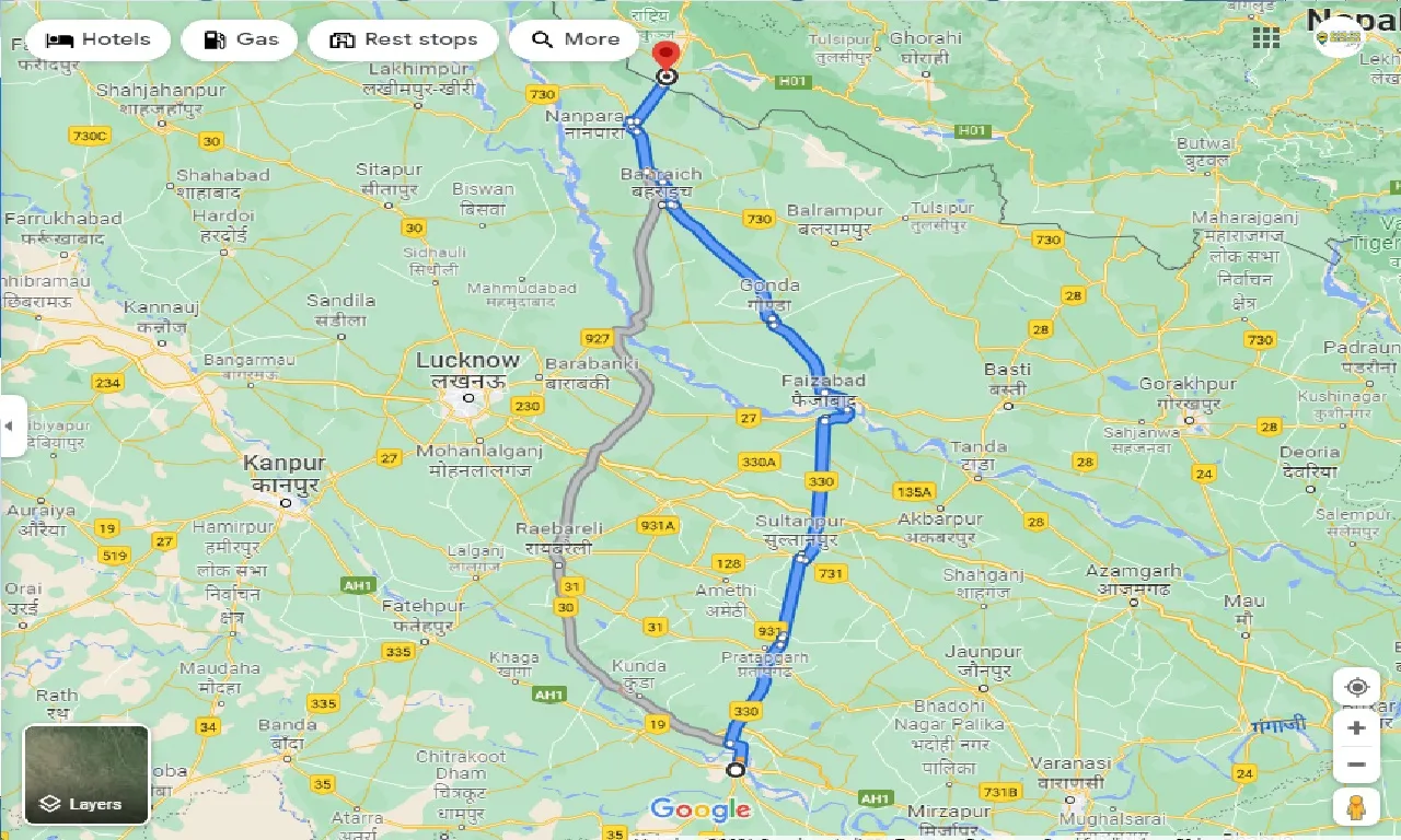 allahabad-to-nepalgunj-one-way