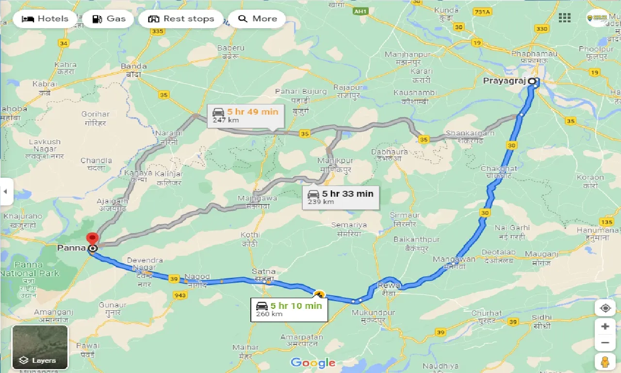 allahabad-to-panna-one-way