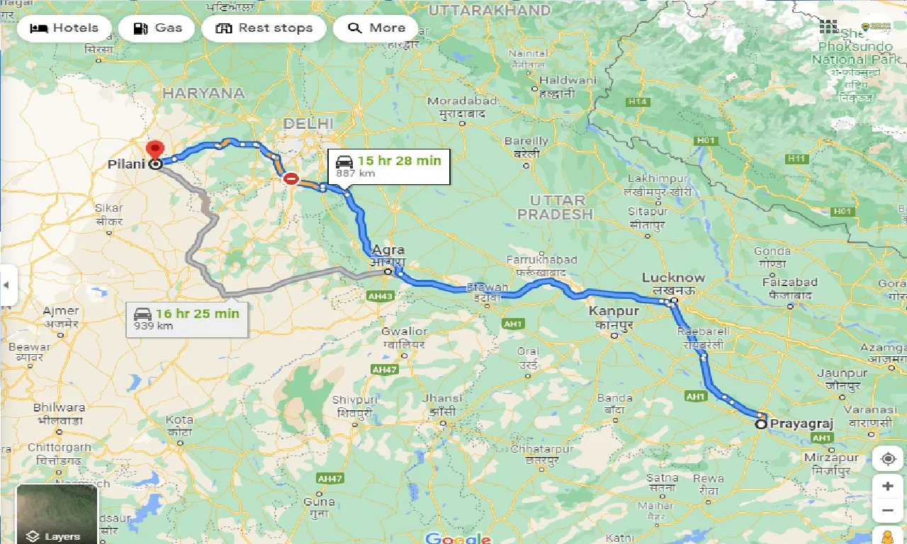 allahabad-to-pilani-one-way