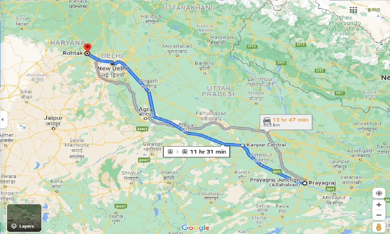 allahabad-to-rohtak-one-way