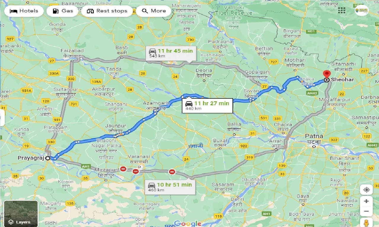 allahabad-to-sheohar-one-way