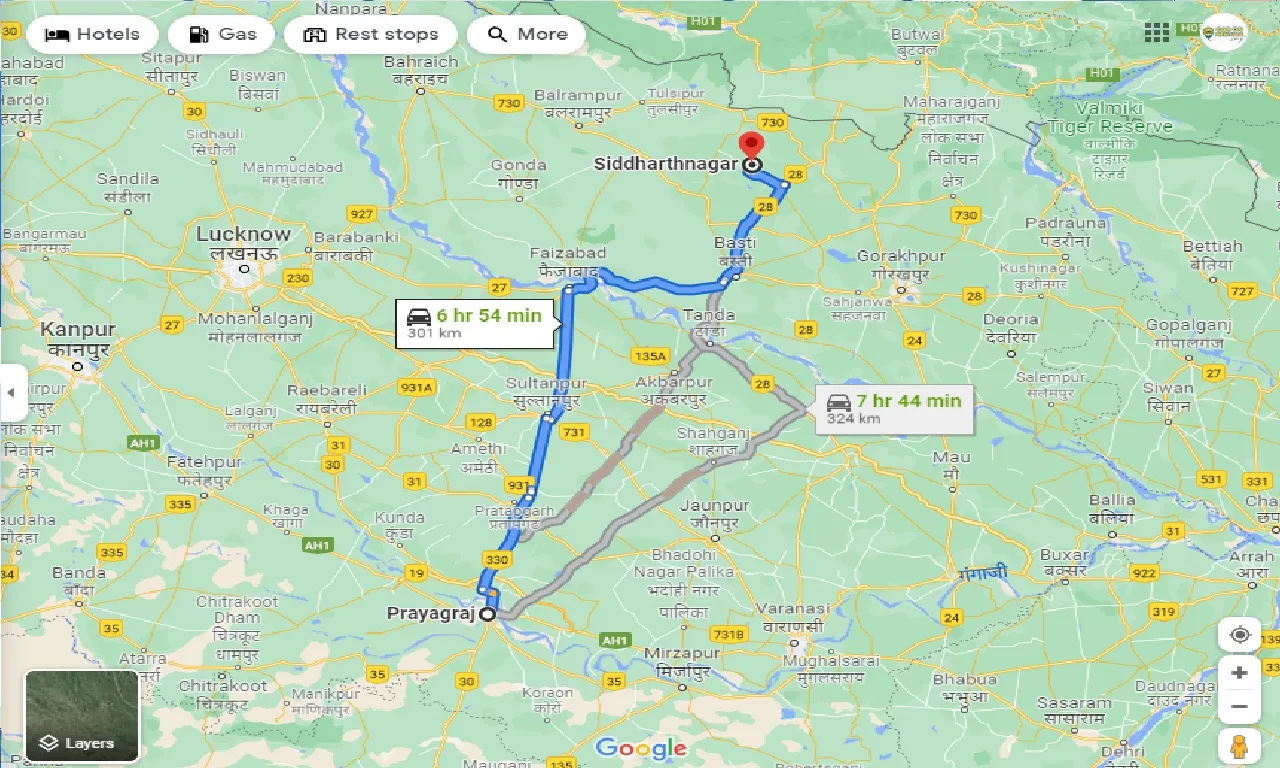 allahabad-to-siddhartanagar-taxi