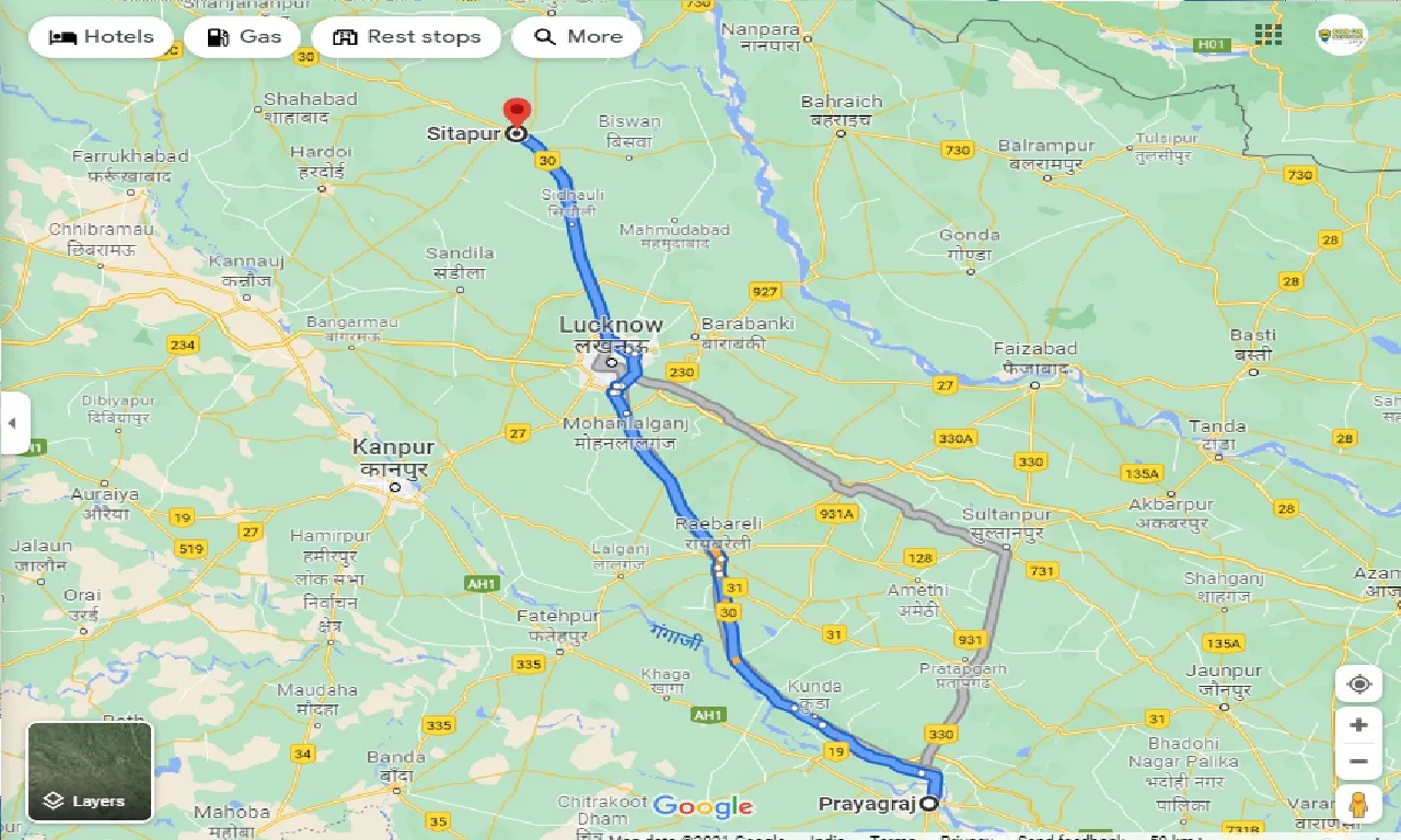 allahabad-to-sitapur-taxi