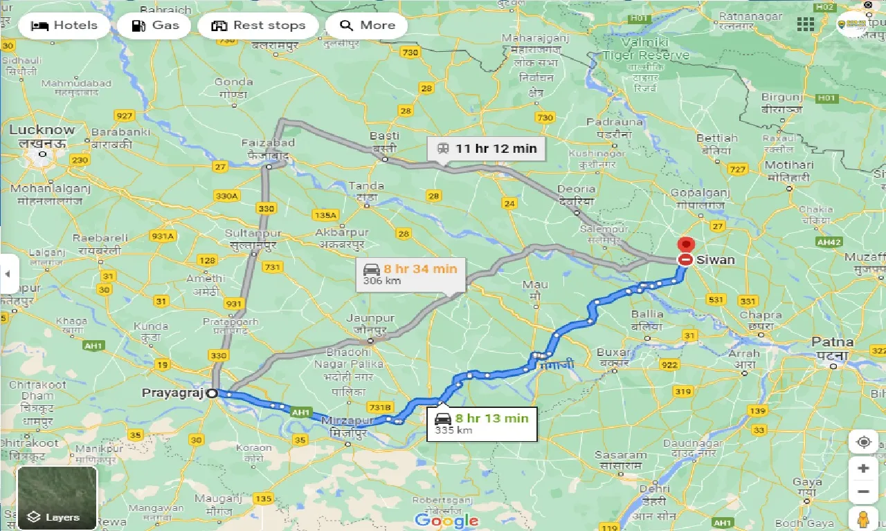 allahabad-to-siwan-taxi