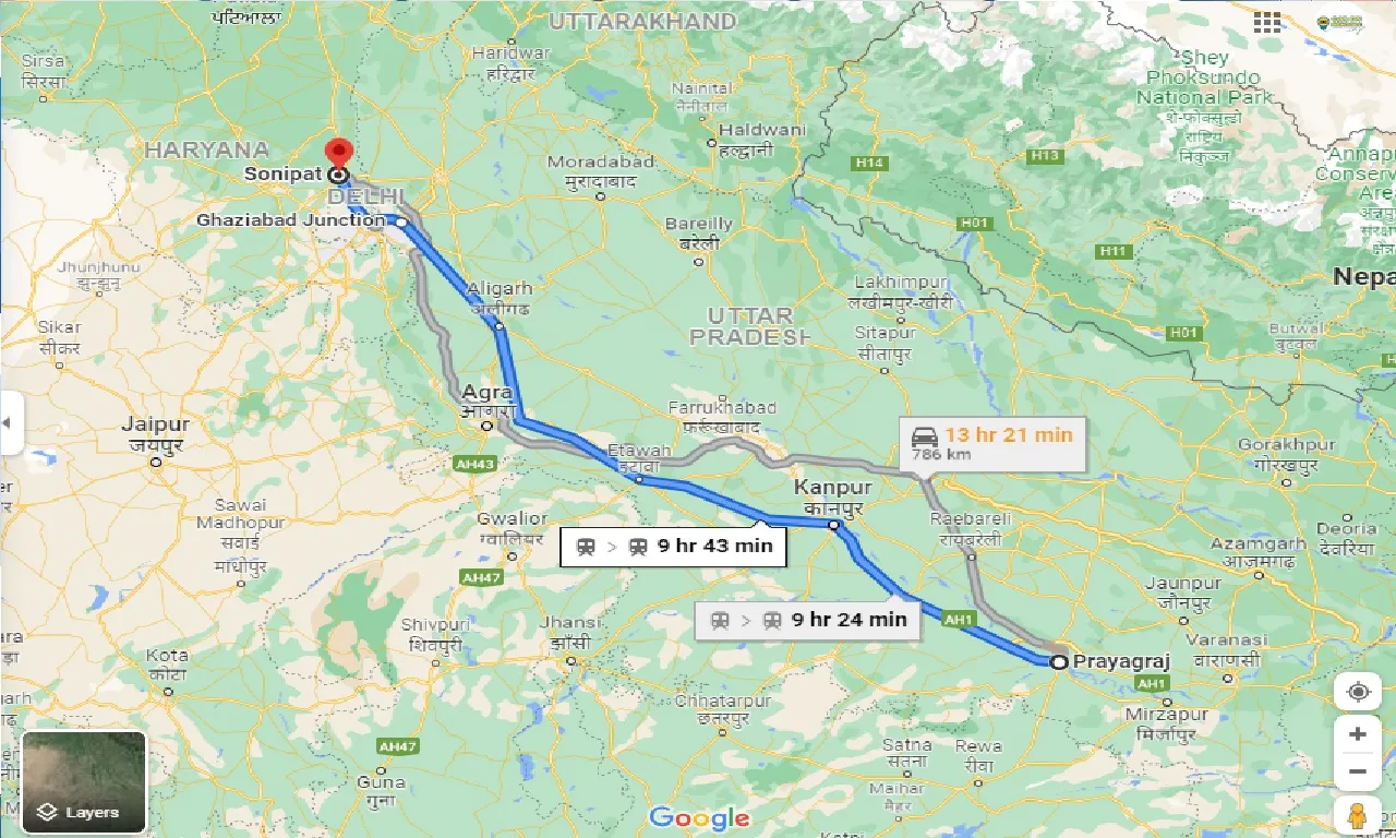 allahabad-to-sonipat-one-way