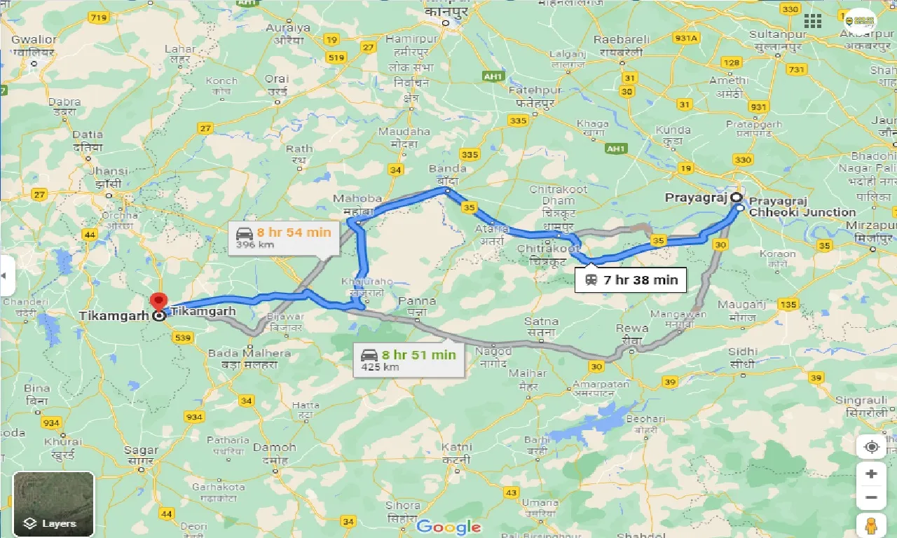 allahabad-to-tikamgarh-one-way