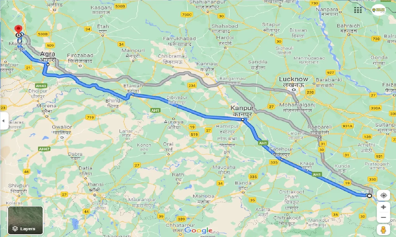 allahabad-to-vrindavan-one-way